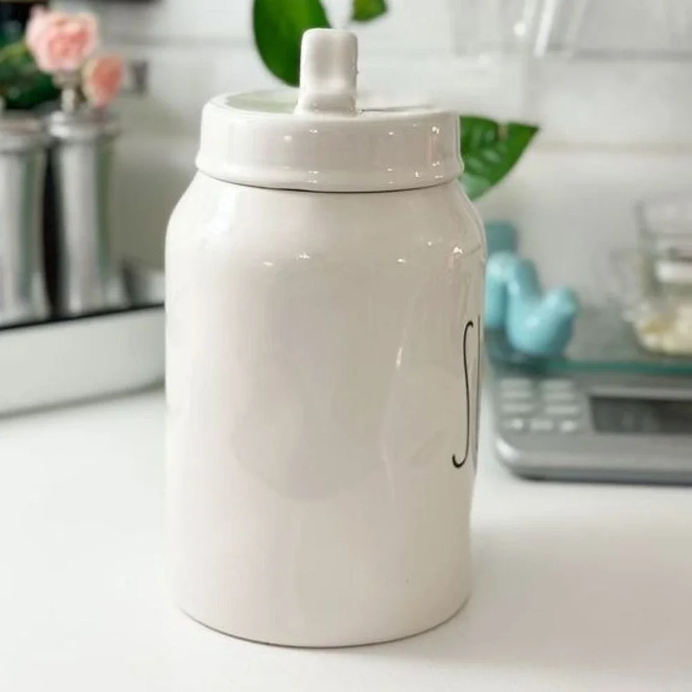 Rae Dunn Artisan SUGAR Canister with Lid‎ Ceramic